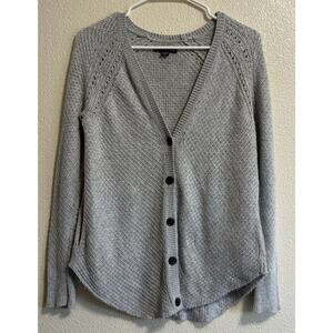 Knit Cardigan Grey Y2K 00’s VTG Bella Swan Preppy American Eagle Woman’s Sz XS